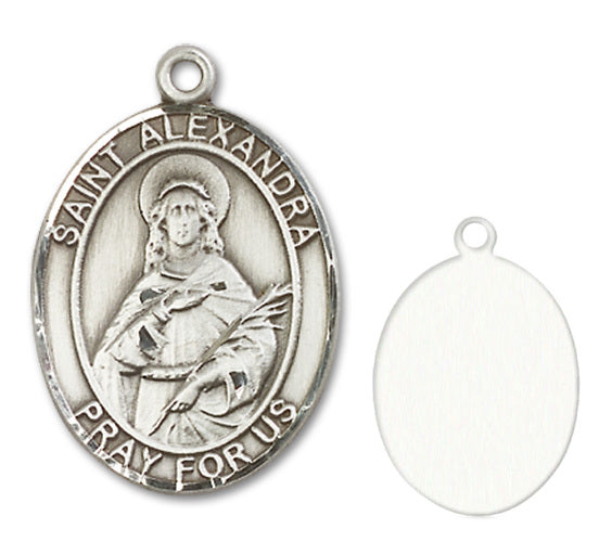 St. Alexadra Custom Medal - Sterling Silver