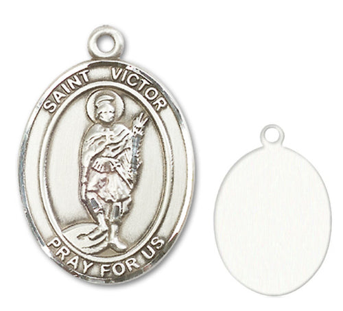 St. Victor of Marseilles Custom Medal - Sterling Silver