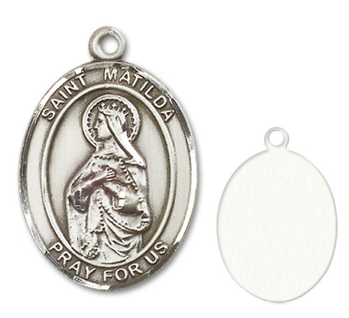 St. Matilda Custom Medal - Sterling Silver