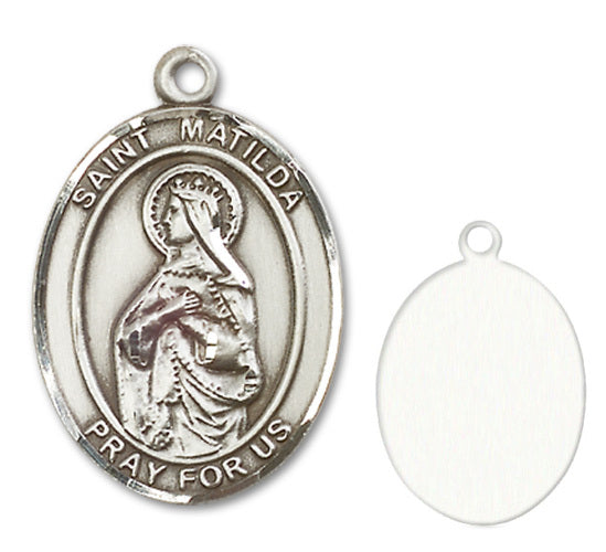 St. Matilda Custom Medal - Sterling Silver