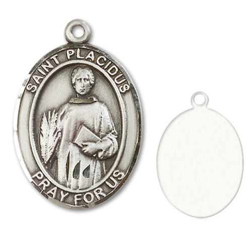 St. Placidus Custom Medal - Sterling Silver