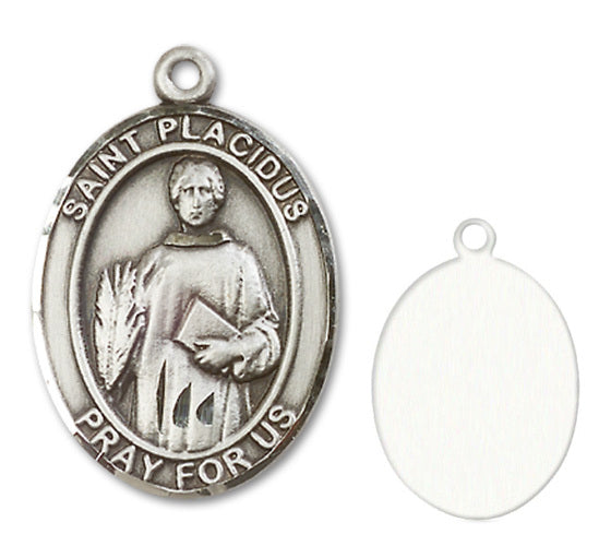 St. Placidus Custom Medal - Sterling Silver