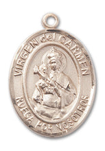 Load image into Gallery viewer, Our Lady of Mount Carmel Custom Medal - Yellow Gold
