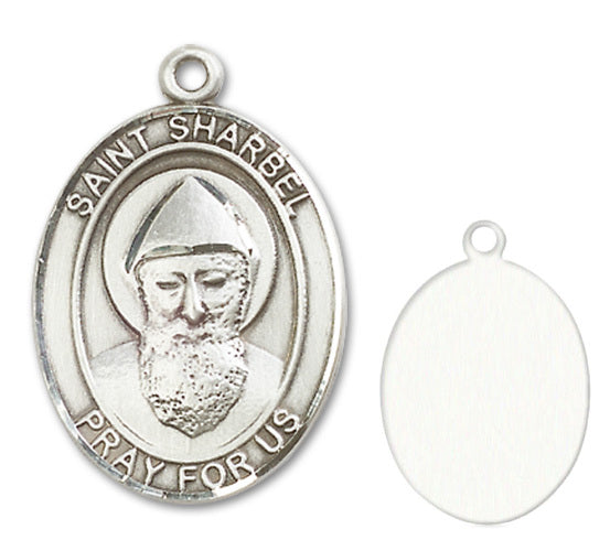 St. Sharbel Custom Medal - Sterling Silver
