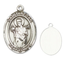 Load image into Gallery viewer, St. Aedan of Ferns Custom Medal - Sterling Silver
