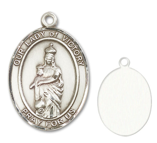 Our Lady of Victory Custom Medal - Sterling Silver