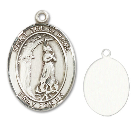 St. Zoe of Rome Custom Medal - Sterling Silver