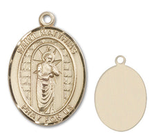 Load image into Gallery viewer, St. Matthias the Apostle Custom Medal - Yellow Gold
