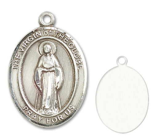 Virgin of the Globe Custom Medal - Sterling Silver