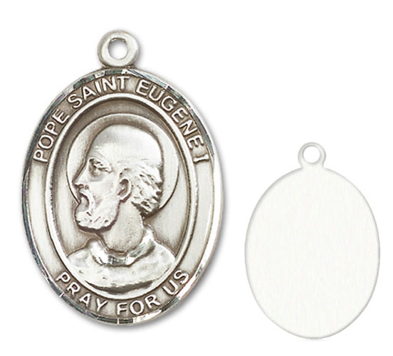 Pope St. Eugene I Custom Medal - Sterling Silver