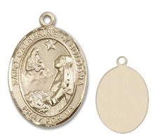 Load image into Gallery viewer, St Catherine of Bologna Custom Medal - Yellow Gold
