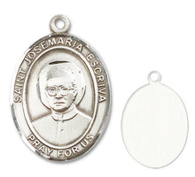 Load image into Gallery viewer, St. Josemaria Escriva Custom Medal - Sterling Silver
