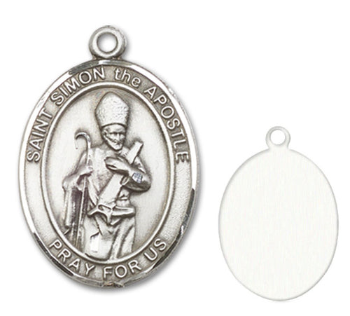 St. Simon the Apostle Custom Medal - Sterling Silver
