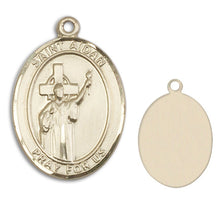 Load image into Gallery viewer, St. Aidan of Lindisfarne Custom Medal - Yellow Gold
