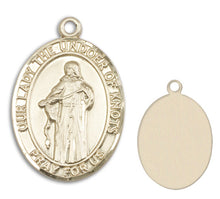 Load image into Gallery viewer, Our Lady of the Undoer of Knots Custom Medal - Yellow Gold
