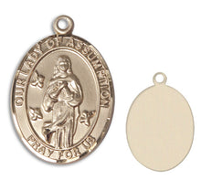 Load image into Gallery viewer, Our Lady of the Assumption Custom Medal - Yellow Gold
