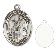 Load image into Gallery viewer, St. Jacob of Nisibis Custom Medal - Sterling Silver
