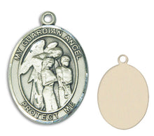 Load image into Gallery viewer, Guardian Angel / Children Custom Medal - Yellow Gold
