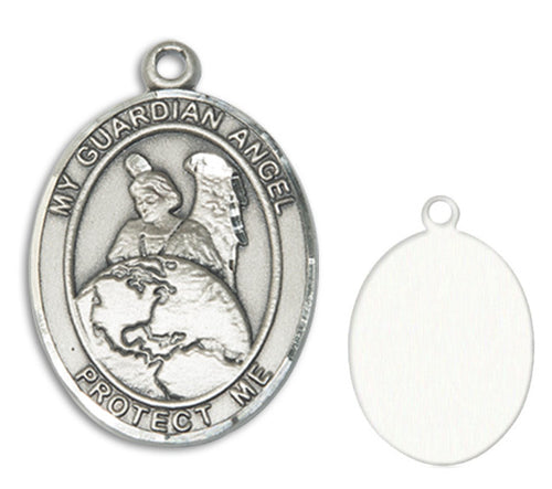 Guardian Angel / Protector of the World Custom Medal - Sterling Silver