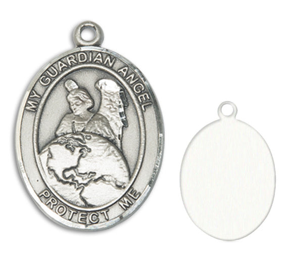 Guardian Angel / Protector of the World Custom Medal - Sterling Silver