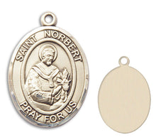 Load image into Gallery viewer, St Norbert of Xanten Custom Medal - Yellow Gold
