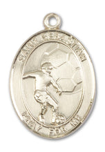 Load image into Gallery viewer, St. Sebastian / Soccer Custom Medal - Yellow Gold
