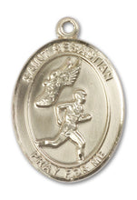 Load image into Gallery viewer, St. Sebastian / Track &amp; Field Custom Medal - Yellow Gold
