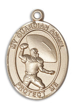 Load image into Gallery viewer, Guardian Angel / Basketball Custom Medal - Yellow Gold
