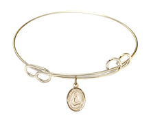 Load image into Gallery viewer, St. Frances Cabrini Custom Bangle - Gold Filled
