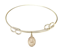 Load image into Gallery viewer, St. Benadette Custom Bangle - Gold Filled
