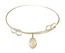 Load image into Gallery viewer, St. Margaret Mary Alacoque Custom Bangle - Gold Filled
