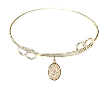 Load image into Gallery viewer, St. John of God Custom Bangle - Gold Filled

