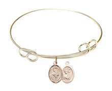 Load image into Gallery viewer, St. Christopher / Dance Custom Bangle - Gold Filled
