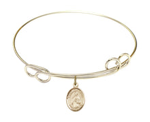 Load image into Gallery viewer, St. Placidus Custom Bangle - Gold Filled
