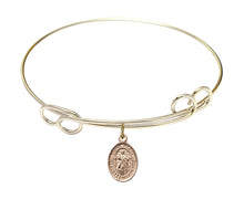 Load image into Gallery viewer, Divine Mercy Custom Bangle - Gold Filled
