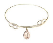 Load image into Gallery viewer, Blessed Herman the Cripple Custom Bangle - Gold Filled
