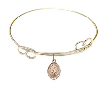 Load image into Gallery viewer, Our Lady of Rosa Mystica Custom Bangle - Gold Filled
