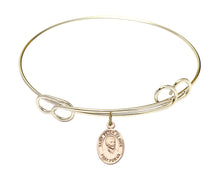 Load image into Gallery viewer, St. Peter Claver Custom Bangle - Gold Filled
