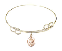 Load image into Gallery viewer, Pope Francis Custom Bangle - Gold Filled
