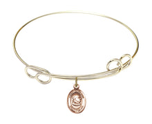 Load image into Gallery viewer, Pope St. John XXIII Custom Bangle - Gold Filled
