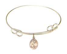 Load image into Gallery viewer, St. Sebastian / Track &amp; Field Custom Bangle - Gold Filled
