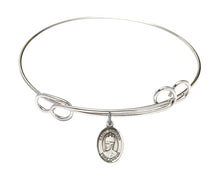 Load image into Gallery viewer, St. Edward the Confessor Custom Bangle - Silver
