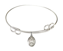 Load image into Gallery viewer, St. Kateri Tekakwitha Custom Bangle - Silver
