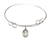 Load image into Gallery viewer, St. Bridget of Sweden Custom Bangle - Silver
