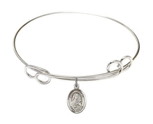 Load image into Gallery viewer, St. Therese of Lisieux Custom Bangle - Silver
