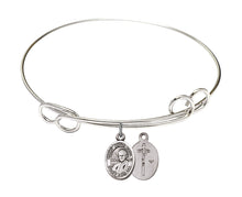 Load image into Gallery viewer, Pope St. John Paul II Custom Bangle - Silver
