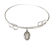 Load image into Gallery viewer, Our Lady of Peace Custom Bangle - Silver
