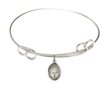 Load image into Gallery viewer, St. John Baptiste de la Salle Custom Bangle - Silver
