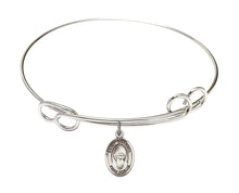 Load image into Gallery viewer, St. Sharbel Custom Bangle - Silver
