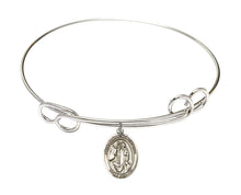Load image into Gallery viewer, St. Anthony of Egypt Custom Bangle - Silver
